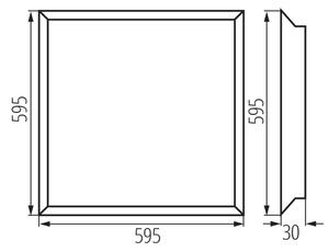 Kanlux 31169 - Pannello LED incasso BAREV ECO LED/36W/230V 4000K 60x60 cm