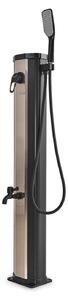 Tanaga Bronze 20 - Doccia Solare Bassa Da Giardino 20L Con Doccetta E Rubinetto Lavapiedi