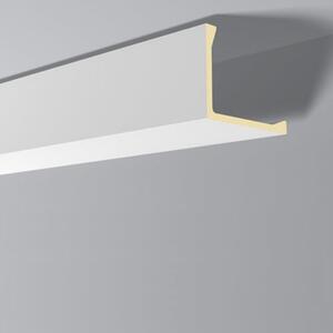 Modanatura di copertura NMC L2 ARSTYL Noel Marquet Battiscopa decorativo Cornice del soffitto Modanatura decorativa moderna bianca 2 m