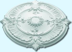 Rosone da soffitto NMC R24 ARSTYL Noel Marquet Elemento decorativo classico colore bianco diametro 77 cm