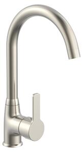 Rubinetto da cucina eisl DIZIANI, rubinetto da cucina a risparmio energetico, miscelatore da cucina girevole a 360°, look acciaio inox
