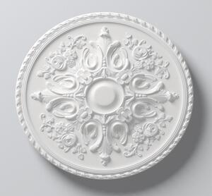 Rosone da soffitto NMC R12 ARSTYL Noel Marquet Elemento decorativo classico colore bianco diametro 82,5 cm