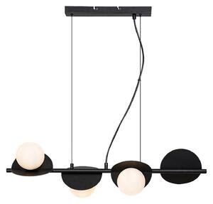 Rabalux 72225 Lampade a sospensione Jules G9 4x MAX 5 metallo vetro nero