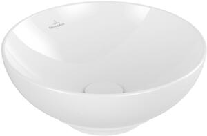 Villeroy & Boch Loop&Friends - Lavabo da appoggio, diametro 380 mm, con sfioratore, bianco alpino 4A450001