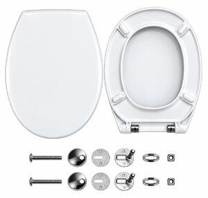 Sedile WC Ramm compatibile con Villeroy & Boch Omnia Classic, sedile WC in resina termoplastica antibatterica, coperchio WC con chiusura ammortizzata Soft Close