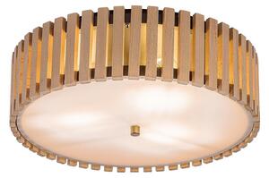 Lampada a soffitto Rabalux Noxelle, attacco E27, 3 lampadine max 25W, grado di protezione IP20, finitura nero opaco/effetto legno, modello 71420