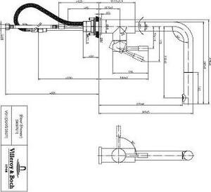 Villeroy & Boch Steel Shower - Miscelatore per lavello con bocca estraibile, antracite 96970105