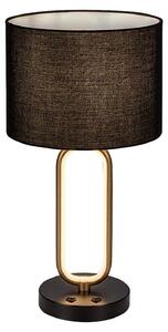 Rabalux 74044 Lampade da tavolo Domiro LED 8+ E27 1X MAX 60 metallo tessile oro