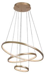 Rabalux Lampada a sospensione LED dorata Beliza 600 mm 90 W CCT con telecomando 72349