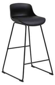 Sgabello da bar nero (altezza della seduta 76 cm) Tina – Actona