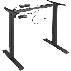 Tectake telaio per scrivania elettrico ad altezza regolabile e memorizzabile 85-129 x 65 x 71-121 cm - nero