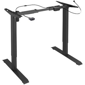 Tectake telaio per scrivania elettrico regolabile in altezza 85-129 x 65 x 71-121 cm - nero
