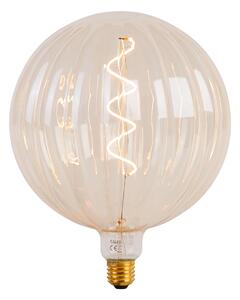 Lampada a sospensione oro a 5 luci con LED ambra dimmerabile - Cava Luxe