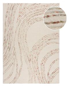 Tappeto arancione/color crema in lana 120x170 cm Abstract Swirl – Flair Rugs