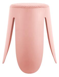 Sgabello in plastica rosa chiaro Savor - Leitmotiv