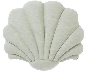 Cuscino in lino a forma di conchiglia Shell