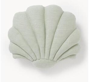 Cuscino in lino a forma di conchiglia Shell