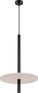 Sollux SL.1879 - Lampadario a cavo FELTRO 1xG9/8W/230V nero/crema