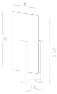 Sollux SL.1097 - Plafoniera LAPPO 2xE27/15W/230V wenge
