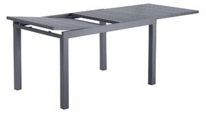 Tavolo da giardino allungabile Lyra NATERIAL in alluminio grigio / argento per 6 persone 130/214x90cm