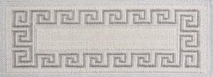 Passatoia per scale in cotone panna set da 16 pz 25x65 cm Versace Bej - Vitaus
