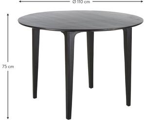 Tavolo rotondo in legno di mango Archie Ø110 cm