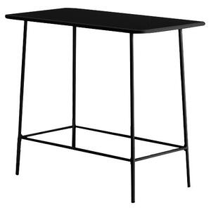 Tavolo alto da giardino L.120 cm in metallo - Nero - MIRMANDE di MYLIA