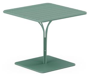 Tavolo da giardino L.80 cm in metallo - Verde mandorla - MIRMANDE di MYLIA