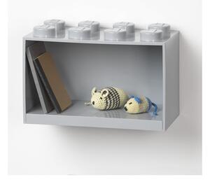 Mensola a muro grigia per bambini Brick 8 - LEGO®