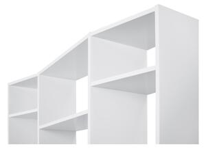 Libreria bianca , larghezza 144 cm Valsa - TemaHome