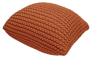 Pouf cuscino rosso mattone in maglia - Bonami Essentials