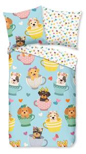 Biancheria da letto per bambini in cotone per letto singolo 140x200 cm Dogs - Bonami Selection