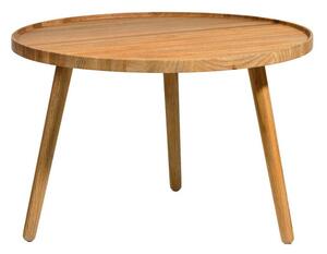 Tavolino rotondo in legno di quercia in colore naturale ø 70,5 cm Bodo - Villa Collection