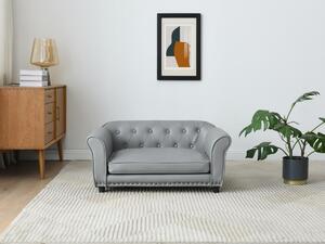 Divanetto per animali in similpelle L.94 x P. 65 x H. 42 cm Grigio - GALIAMA
