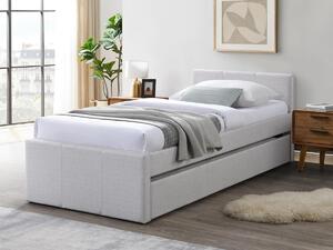 Letto a scomparsa 90 x 190 cm Tessuto Beige - DORITALO