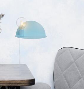 Lampada da parete blu con mensola Shelfie - Homemania Decor