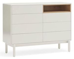Cassettiera color crema 120x90x40 cm Corvo – Teulat