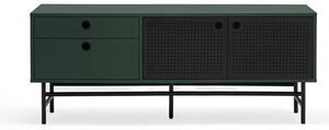 Tavolo TV verde scuro 140x52 cm Punto - Teulat