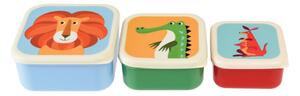 Set di 3 scatole per snack Creatures Colourful Creatures - Rex London