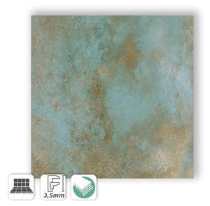 OSSIDO VERDERAME LUX 50x50 - PIASTRELLA GRES PORCELLANATO SOTTILE 3 MM METALLIZZATO VERDE