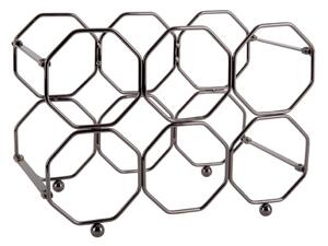 Portabottiglie pieghevole in metallo grigio Honeycomb - PT LIVING
