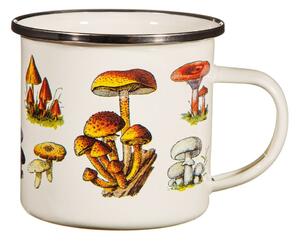 Tazza per bambini in smalto crema Vintage Mushroom - Sass & Belle