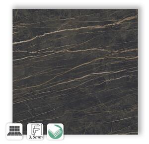 NOIR DESIR I NATURALI BOCCIARDATO 50x50 - GRES SOTTILE 3MM EFFETTO MARMO NERO VENATO