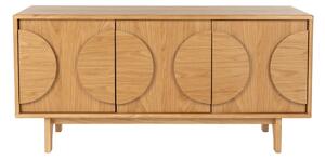 Cassettiera bassa in rovere naturale 120x58 cm Groove - Zuiver