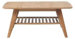 Tavolino con ripiano in rovere massiccio , 110 x 70 cm Rho - Unique Furniture