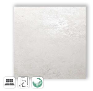 OXIDE BIANCO 50x50 - PIASTRELLA GRES SOTTILE 3 MM EFFETTO METALLO BIANCO