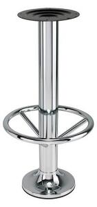 Base per sgabello fissaggio a terra acciaio cromato • Ø23cm • h.74cm • SG414/CR Seduta Fissa