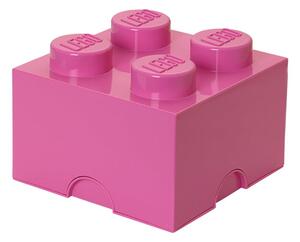 Scatola portaoggetti rosa quadrata - LEGO®