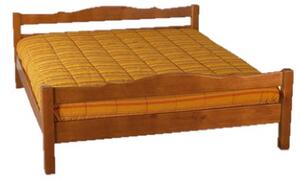 Letto Matrimoniale Per Arredamento Hotel Alberghi Comunità In Legno Massello Di Pino tinta noce, a siena, ancona, brindisi, bari, foggia, milano, pado