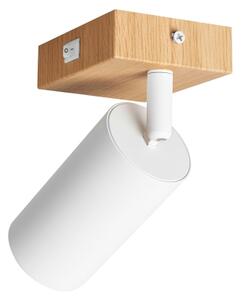 Brilagi - Faretto da parete orientabile SELE 1xGU10/30W/230V bianco/effetto rovere